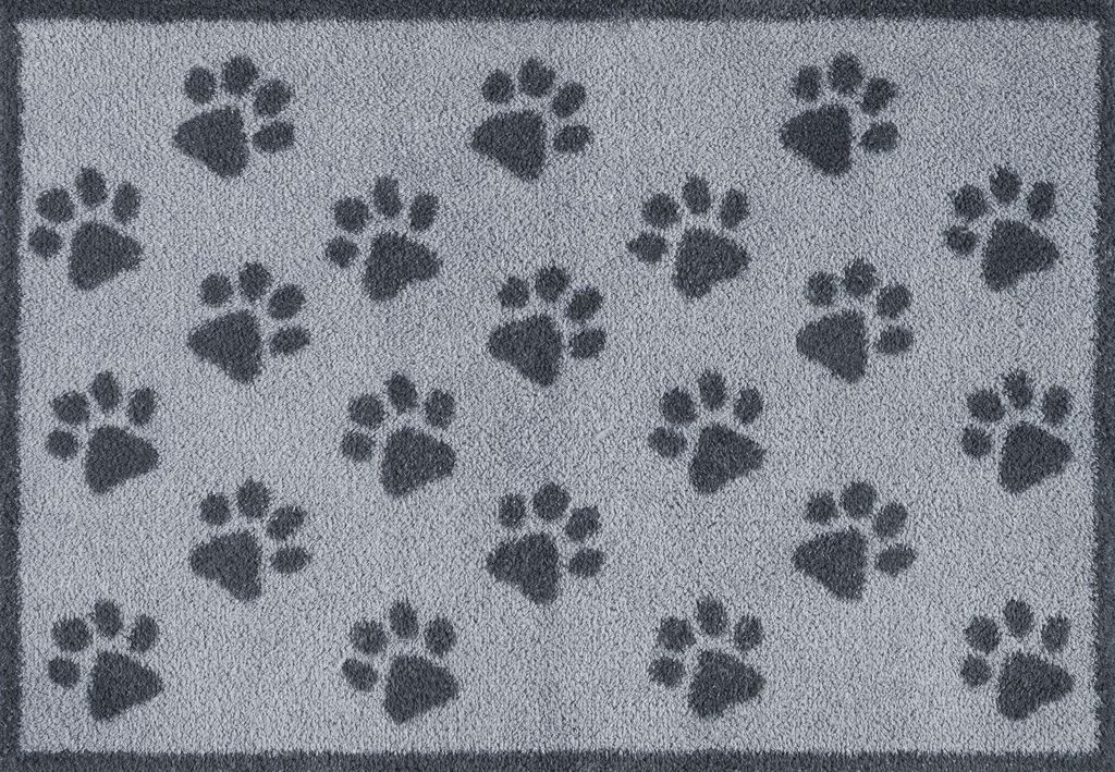Kleen-Tex Turtle Fußmatte waschbar - Pfotenmuster Grau Kleen-Tex Turtle Fußmatte waschbar - Pfotenmuster Grau