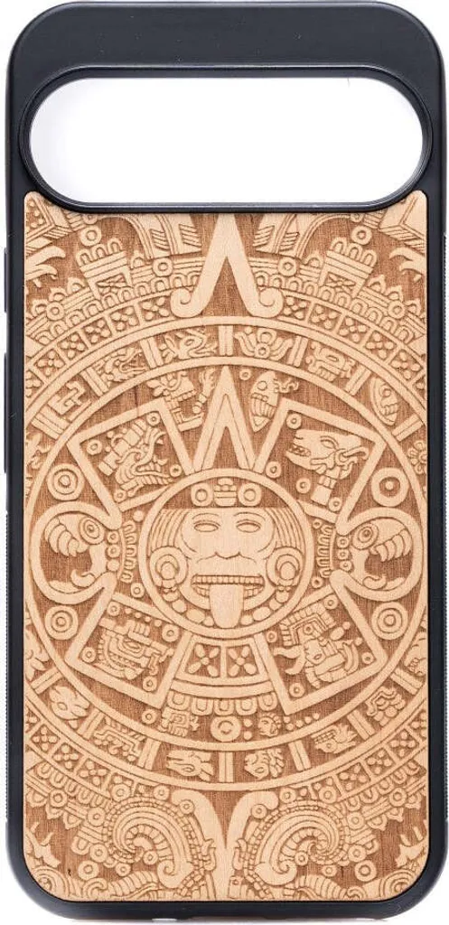 Cover Google Pixel 9 Legno Bewood Aniegre Calendario Azteco - Slim Fit