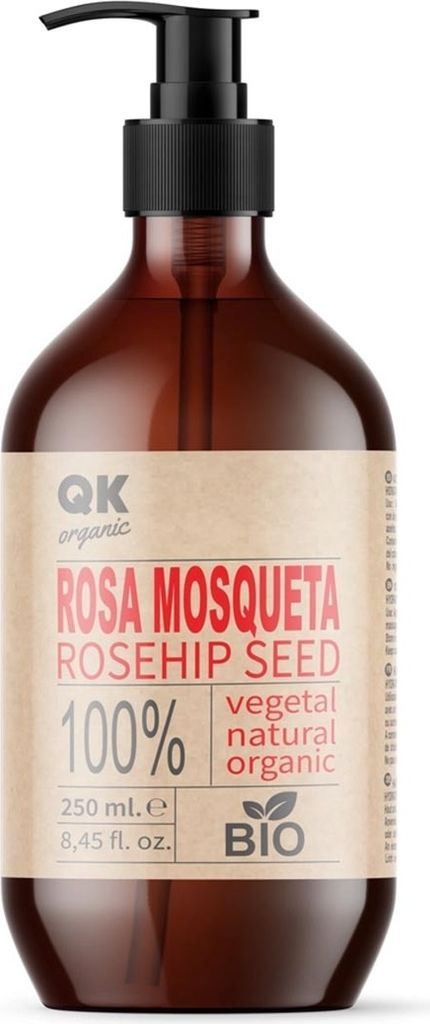 QKnatur Hagebuttenöl 250ml: Natürlich Narben & Dehnungsstreifen entfernen