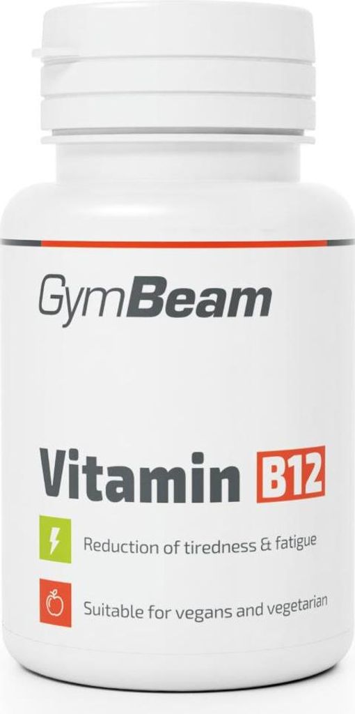 GymBeam - Vitamin B12 (Cobalamin) 90 Tabletten ohne Geschmack