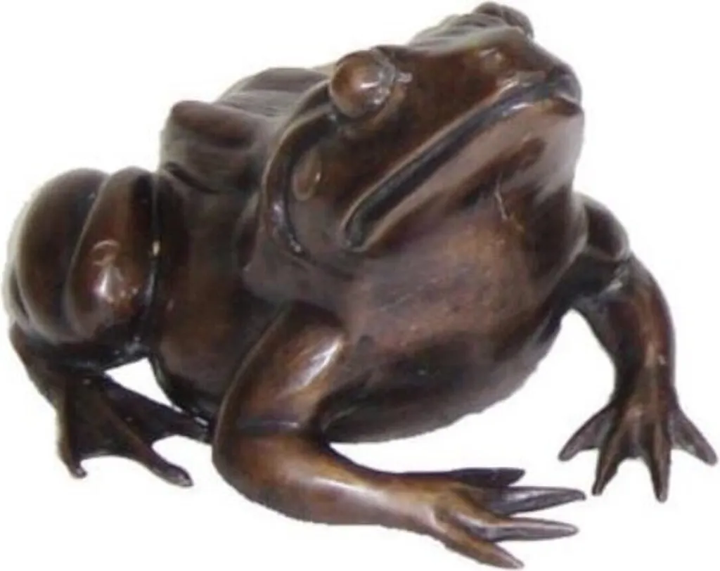 Casa Padrino Figurine de luxe en bronze Grenouille déco 24 x 30 x 16 cm