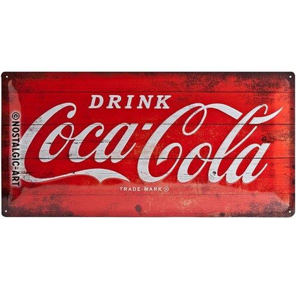 Nostalgic-Art - Blechschild 25 x 50cm - Coca-Cola - Logo Produktbild 