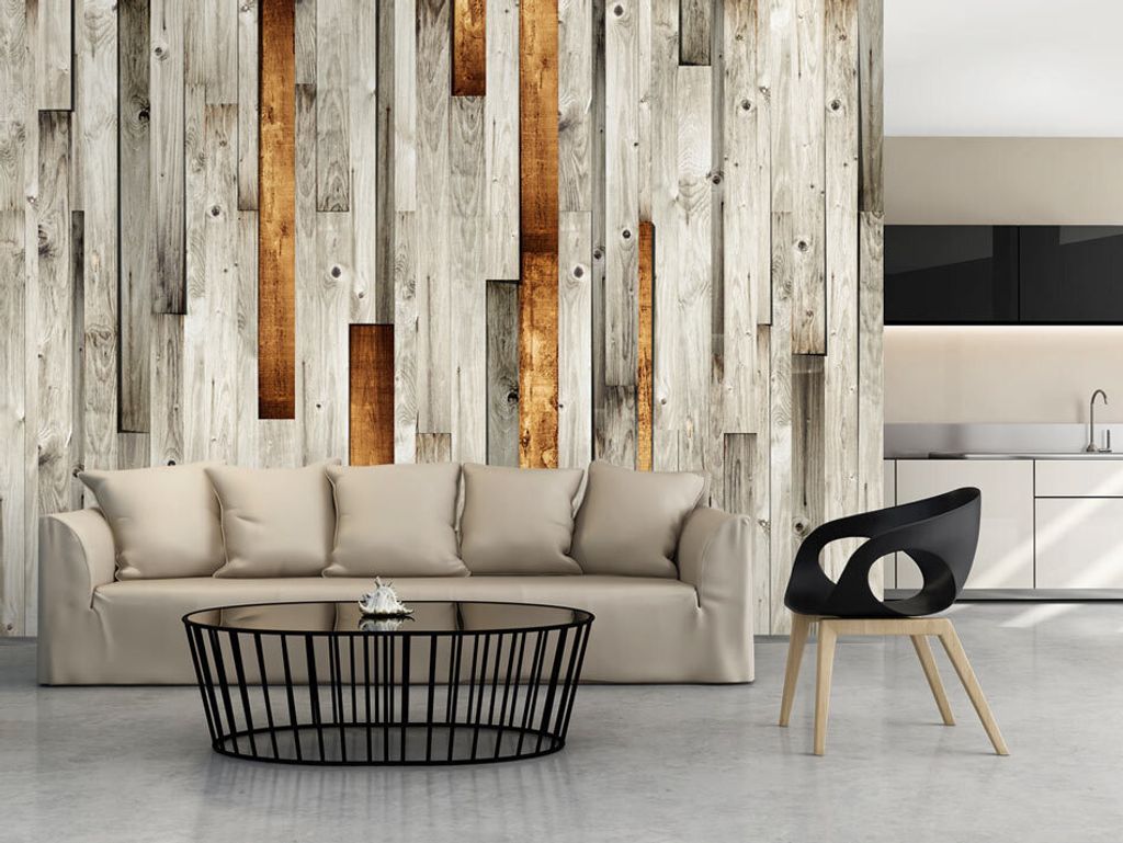 Vlies Fototapete 400x280 cm Tapeten Wandtapete XXL Holz Braun f-A-0037-a-b