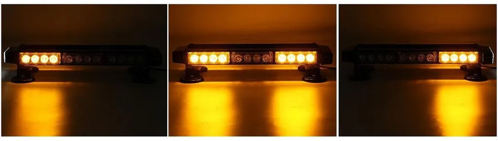 Feu flash 42 LED double face puissant avec fixation magnétique forte