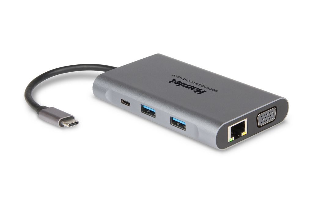 Hamlet HDKC-PD400V Replicatore di porte e docking station per notebook Cablato USB 3.2 Gen 1 (3.1 Gen 1) Type-C Grigio