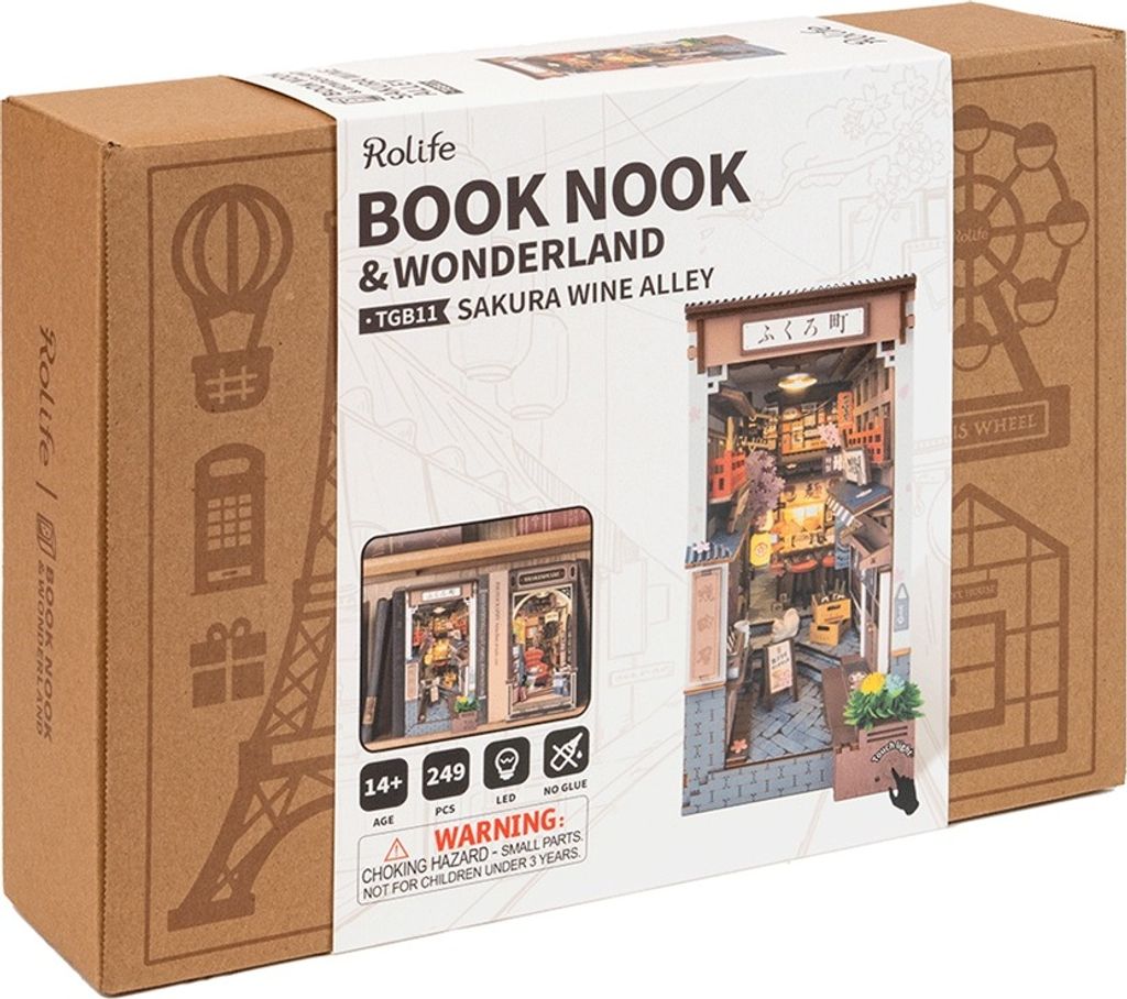 ruka ページ Puzzle 3D, okładka książki Japońska aleja Sakura, Rolife,