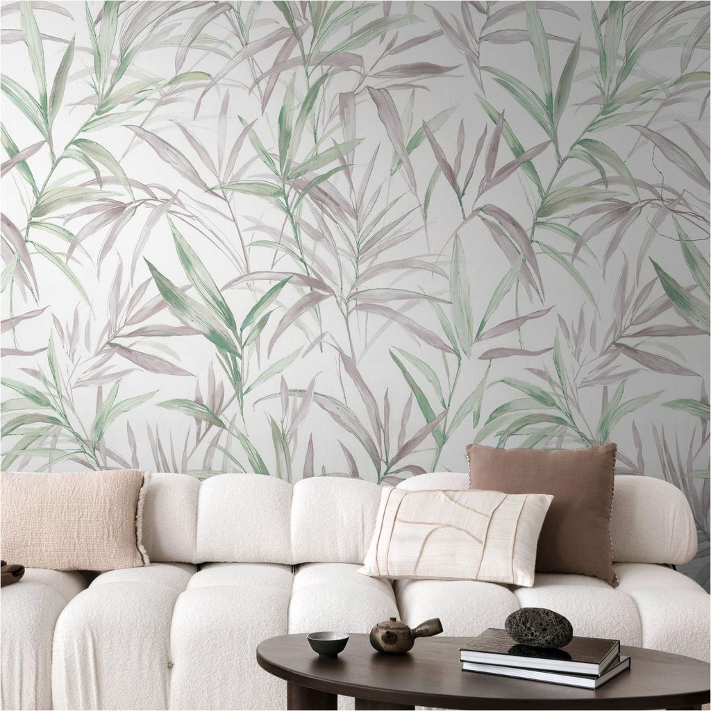 A.S. Creation Fototapete 8.80 x 0.53 m Livingwalls Dschungel Tapete Grün 791452 Palmen CosmoLiving by Cosmopolitan