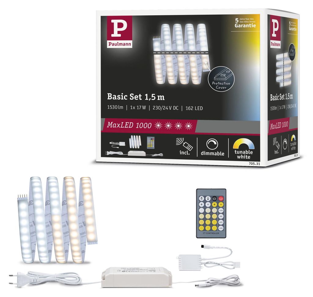 Paulmann MaxLED 1000 LED Strip Tunable White Basisset Produktbild 