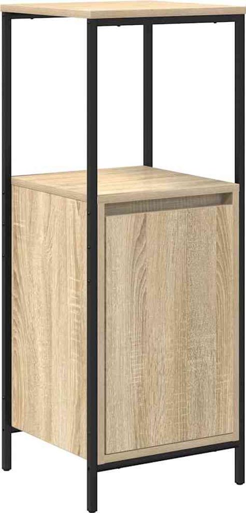 vidaXL Kúpeľňová skrinka s policami Sonoma dub 36x35x95 cm Obrázok produktu 