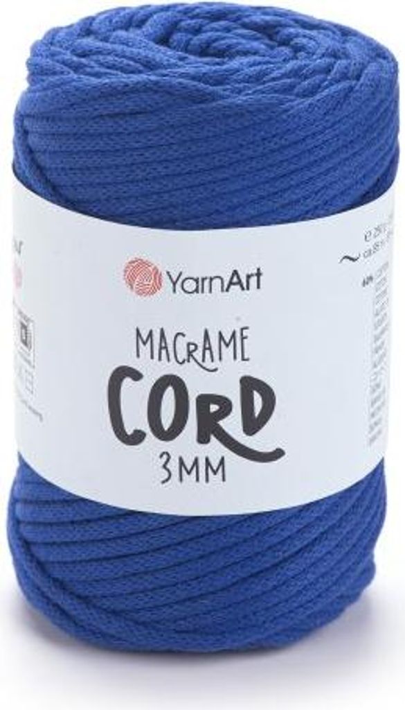 Yarn Art Macrame Cord 3 mm 85 m 772 Royal Blue Schnur