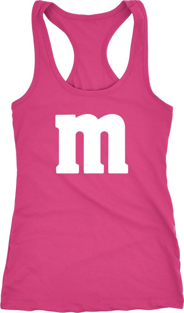 Damen Tanktop Gruppen-Kostüm M Aufdruck Kostüm Fasching Karneval Verkleidung Racerback Moonworks alt-rosa M