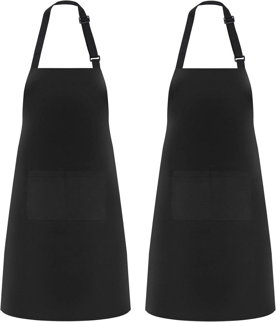 Küchenschürze 2 Stück, Wasserabweisend, Mit 2 Taschen, Für Produktbild 
