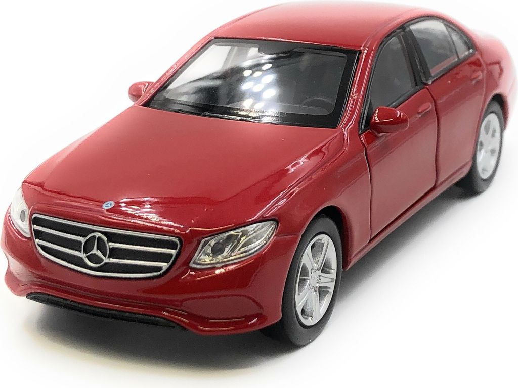 Onwomania Modellauto Mercedes Benz E400 E-Klasse Limousine Rot Auto Mst. 1:34-39