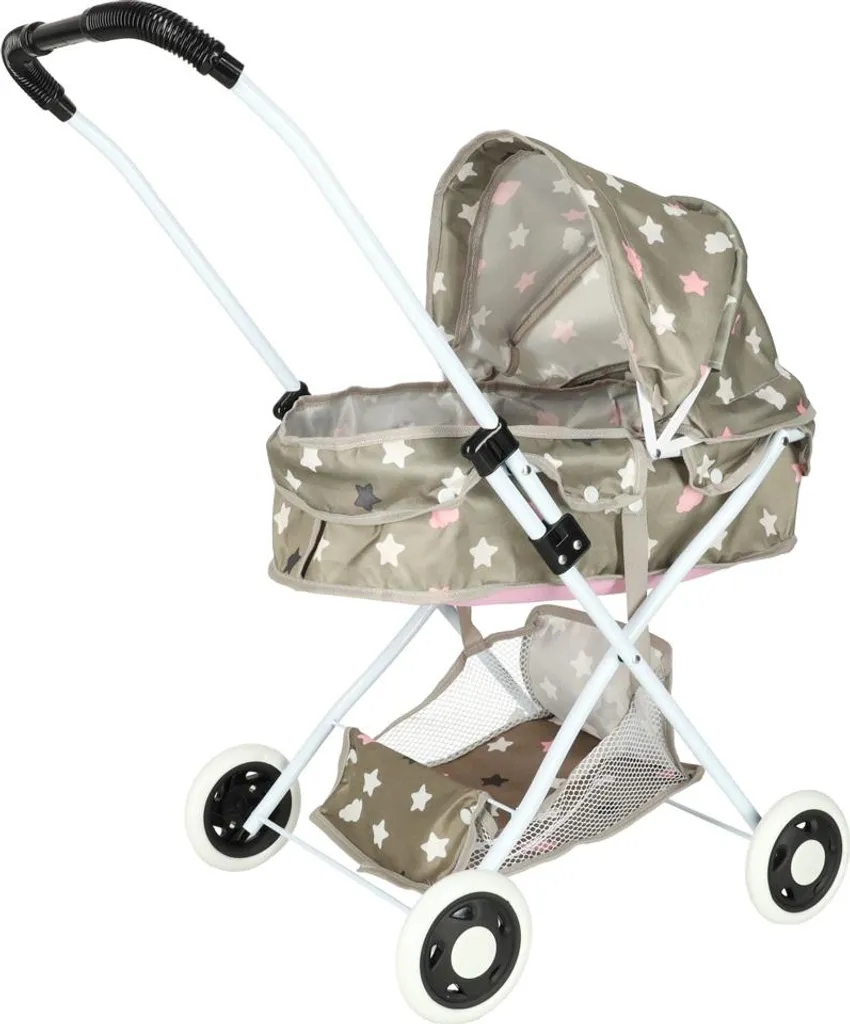 Poussette poupées profonde Creative Corner : stable avec sac étoiles - 9
