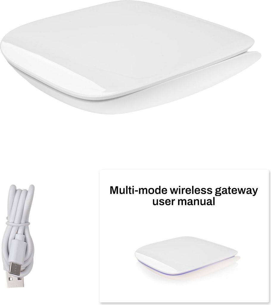 Tuya Zigbee 3.0 Gateway Hub, Wireless Smart Gateway, Kompatibel mit Alexa und Google Home, Drahtlose Steuerung für Smart Home Geräte