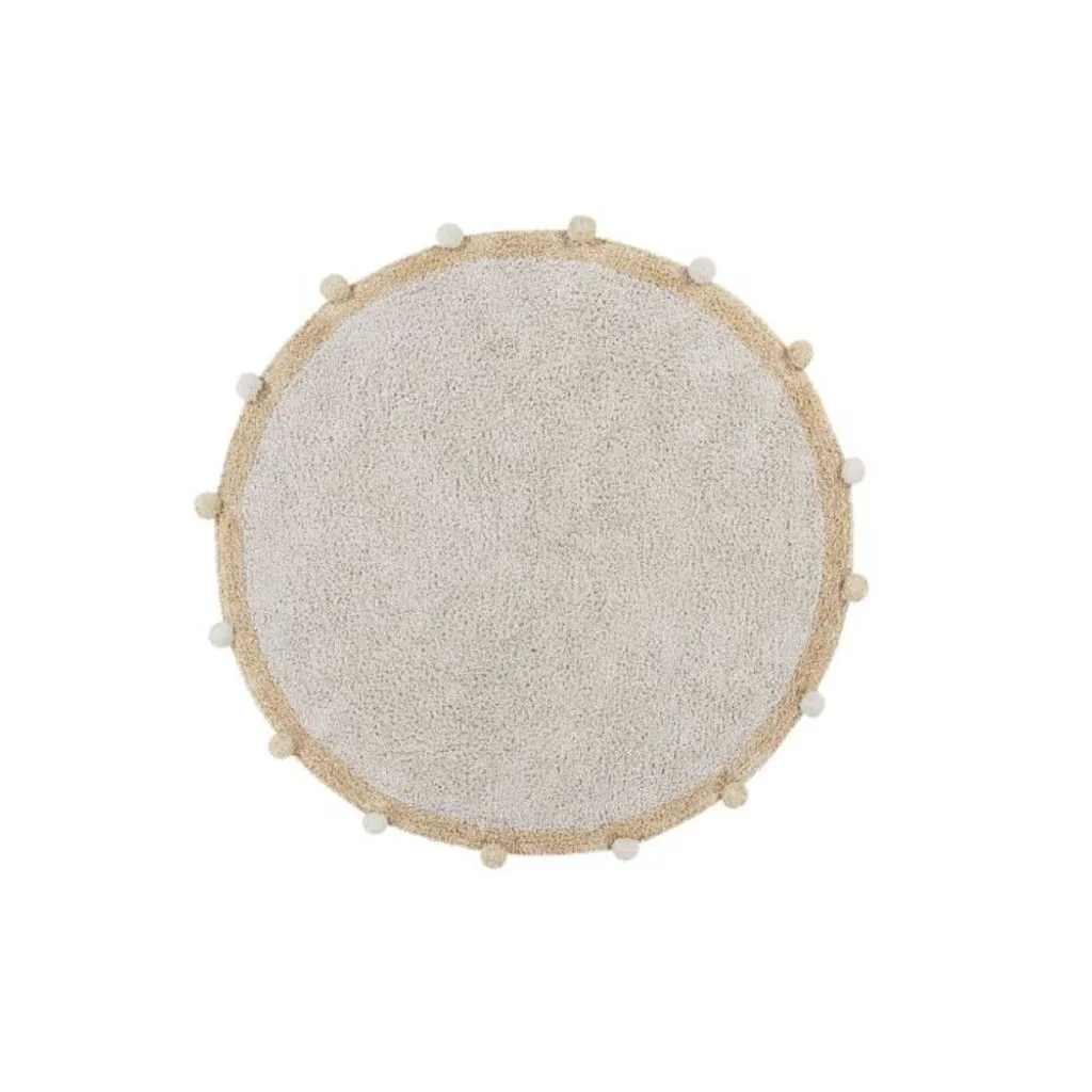 Tapis rond doux et sécurisé 120x120 cm Bubbly Honey pour bébé