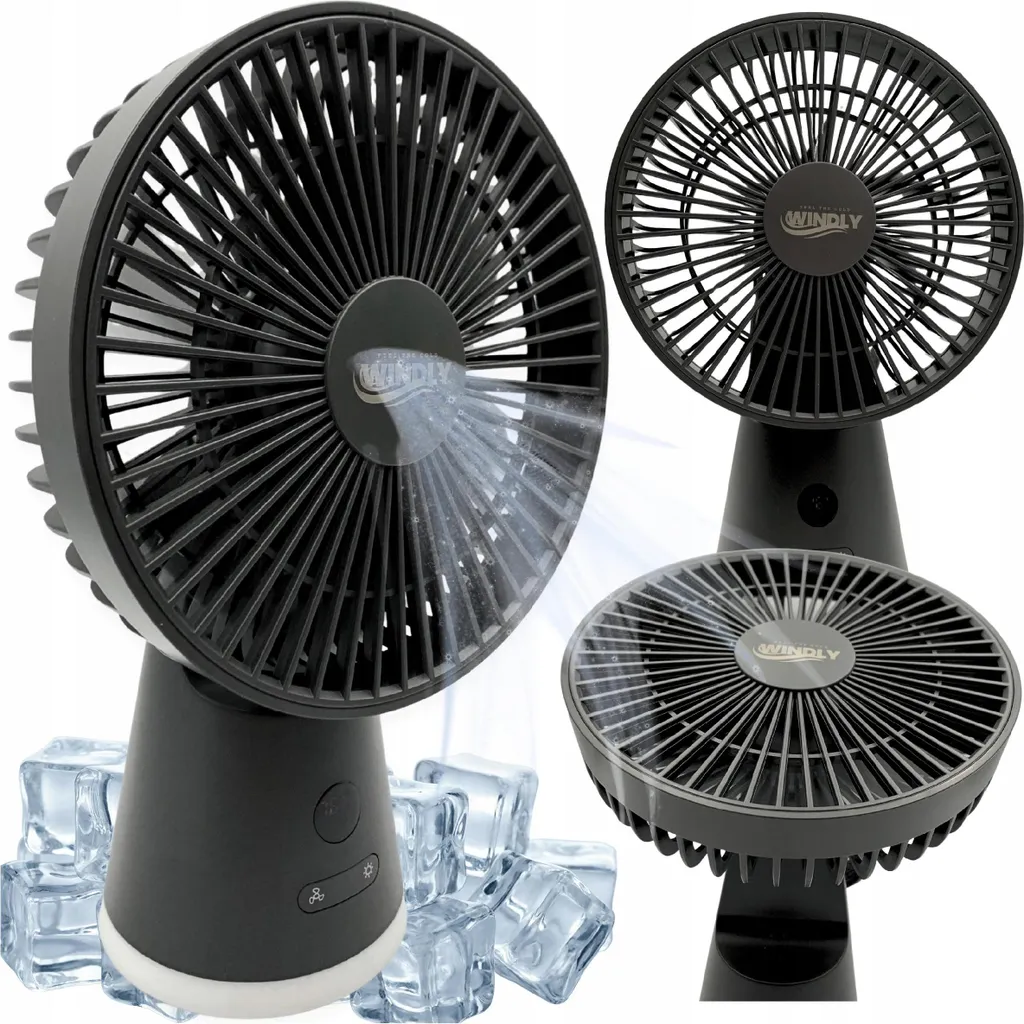 Ventilateur silencieux contre la chaleur au bureau avec batterie 3600 mAh