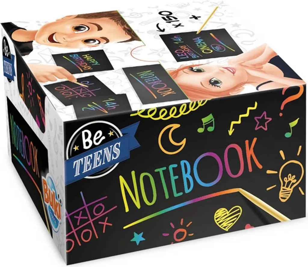 Buki Be Teens Scratch Notebook: Kit Creativo per Bambini dai 4 Anni