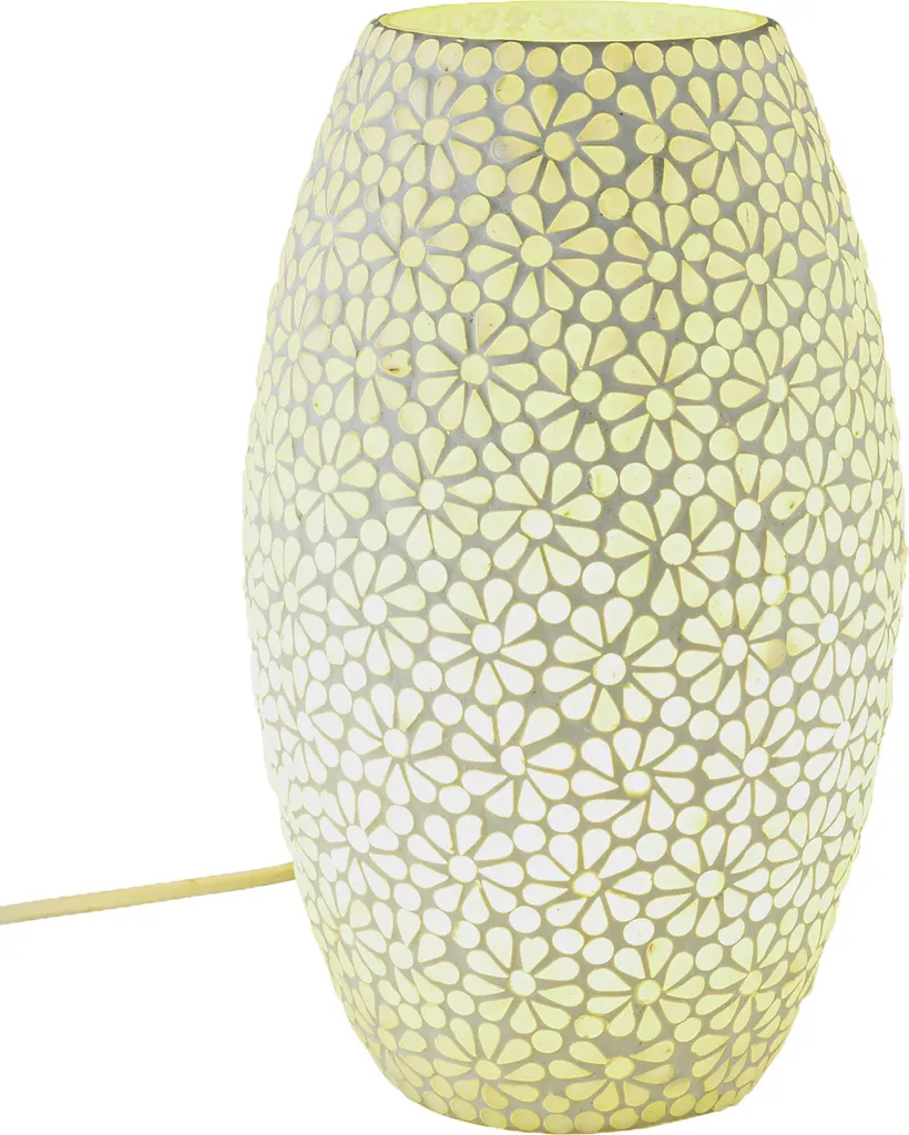 Lampe de table mosaïque en verre Tiaga -1- déco boho chic fait main