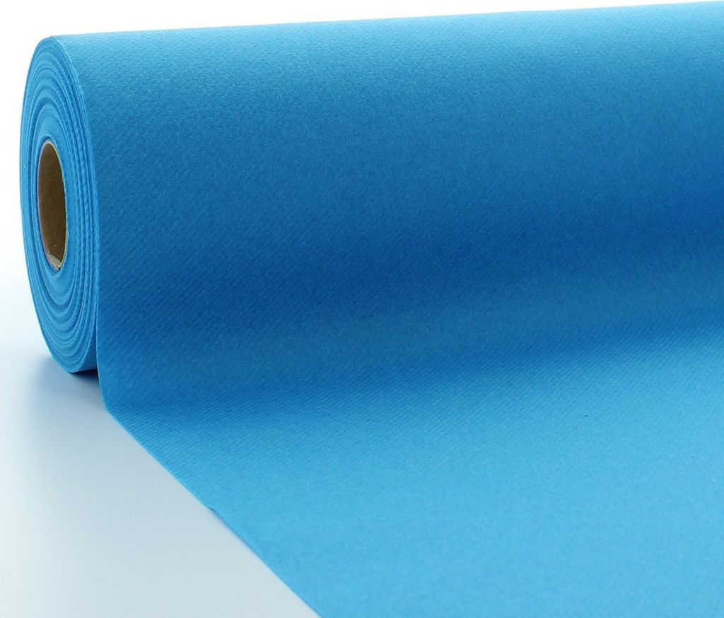 Sovie HORECA Tischdeckenrolle Aquablau aus Linclass Airlaid 118 cm x 25 m, 1 Stück