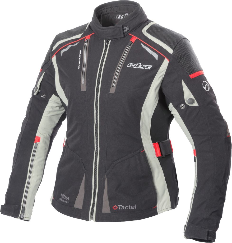 Büse Linda Damen Jacke schwarz / rot 50