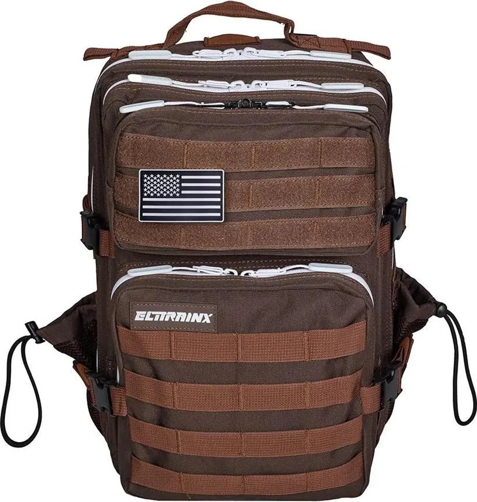 Sac à dos tactique Elitex Training 25L marron pour homme et femme
