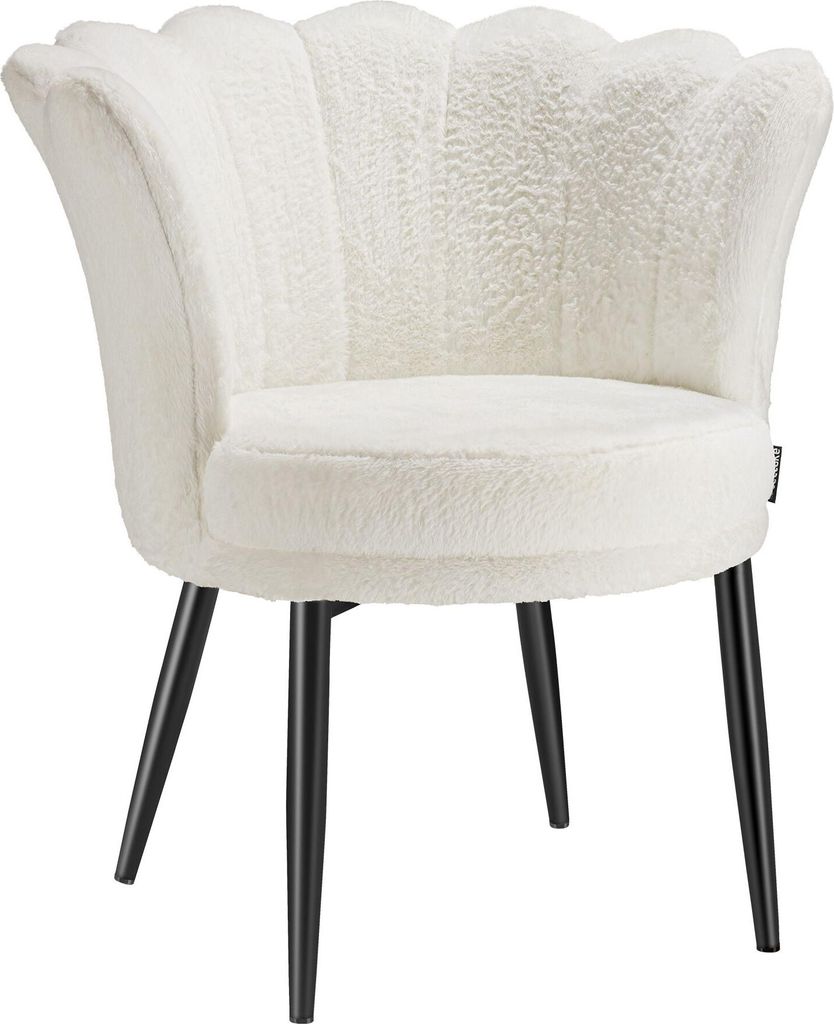 tectake® Sessel Stella dick gepolstert, mit Samtbezug oder Produktbild 
