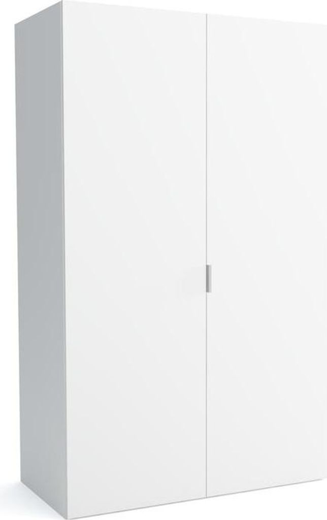 FURNLUX Garderobenmatte A Weiss 110cm / Hauptfarbe: Weiß / Abmessungen: 110 x 60 x 205 cm