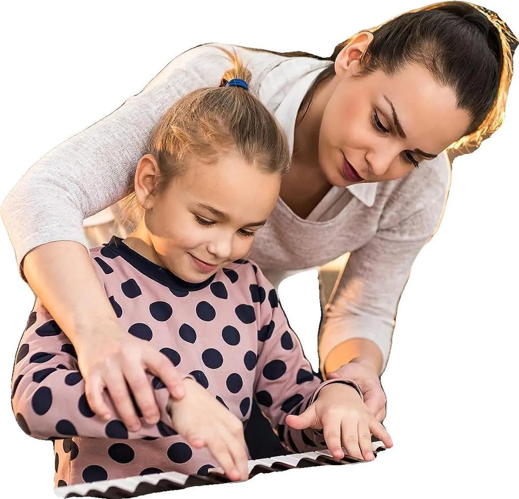 Digitales Keyboard Piano, 61 Tasten, 500 Klänge, 3-stufiger Lehrmodus, Dual-Lautsprechersystem, 7,6 kg Gewicht