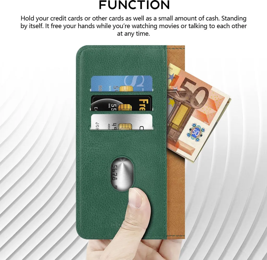 Custodia Honor x6a Cadorabo Verde Arm - Cover Libro 360 Protezione PU - 5