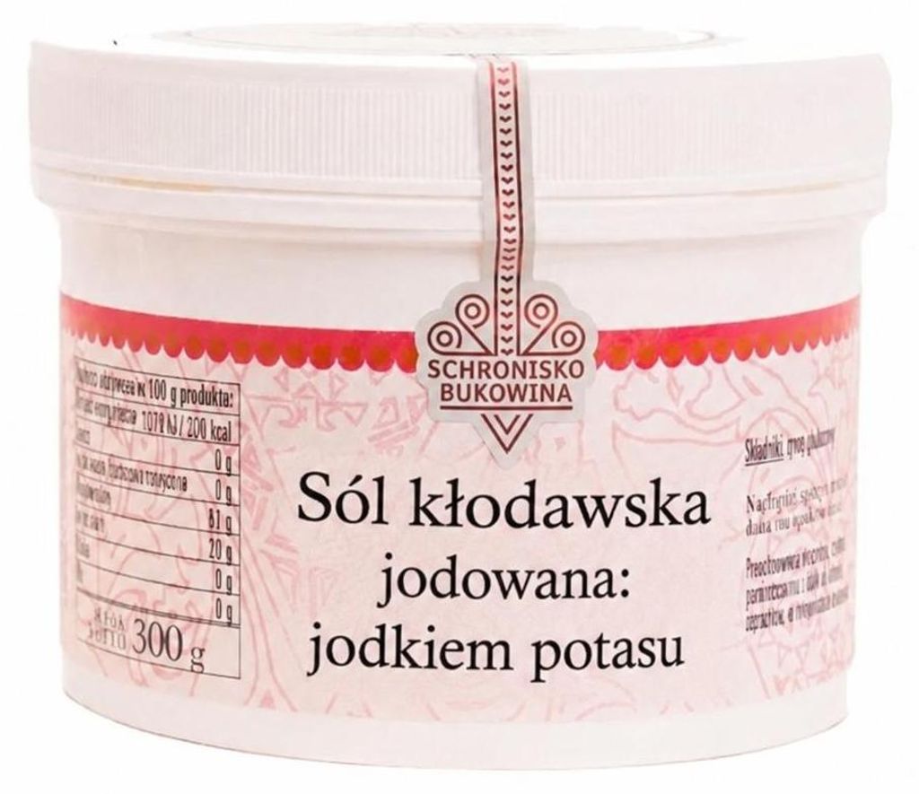 Kłodawska-Salz jodiert mit Kaliumjodid 300g- Schronisko Produktbild 