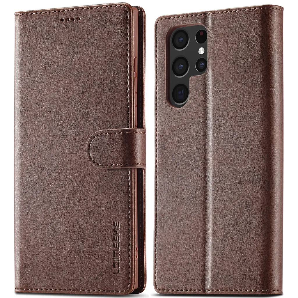 Custodia Samsung S23 Ultra Pelle Marrone: Protezione e Stile Vintage