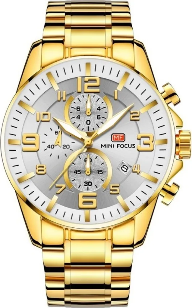 Montre Homme Antirouille et Anti-Rayures Mini Focus Randy Or / Argent