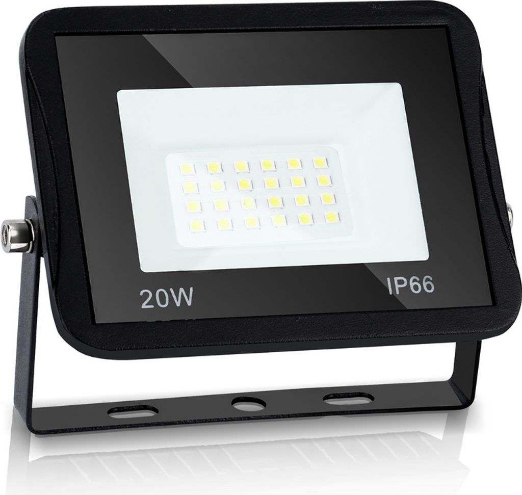 TolleTour 20 W LED Fluter Flutlicht LED Strahler Außenstrahler IP66 Wasserdicht Kaltweiß