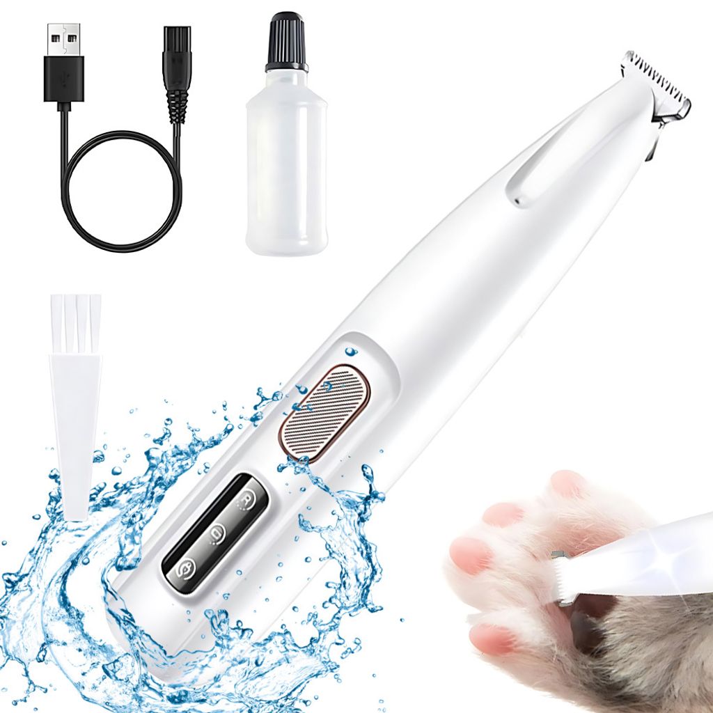 Pfotentrimmer für Hunde, Paw Trim Pro Kabellos Pfoten Trimmer für Katzen
