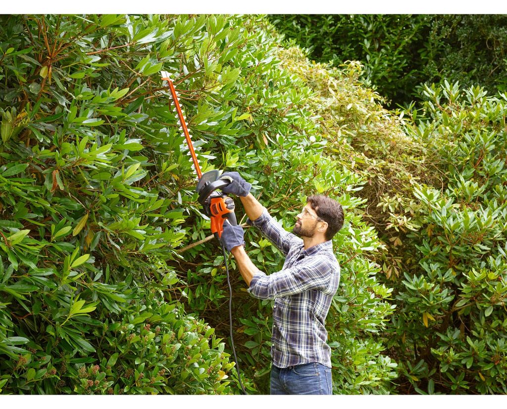 Black & Decker Elektro-Heckensch.,550W,60cm,25mm,Sägebl Immagine del prodotto 