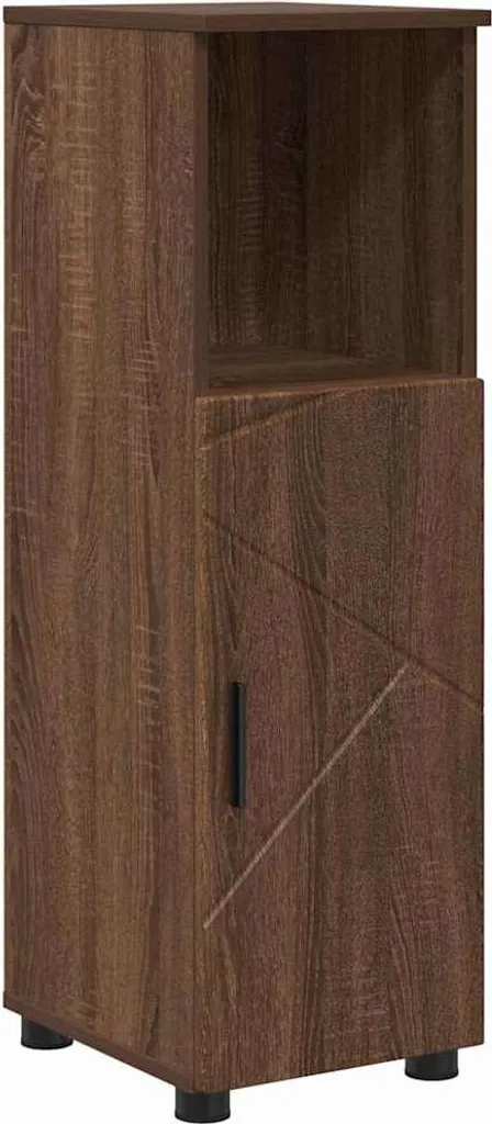 Mobiletto Bagno 30x35x95 cm Rovere Marrone | Arredo Salvaspazio