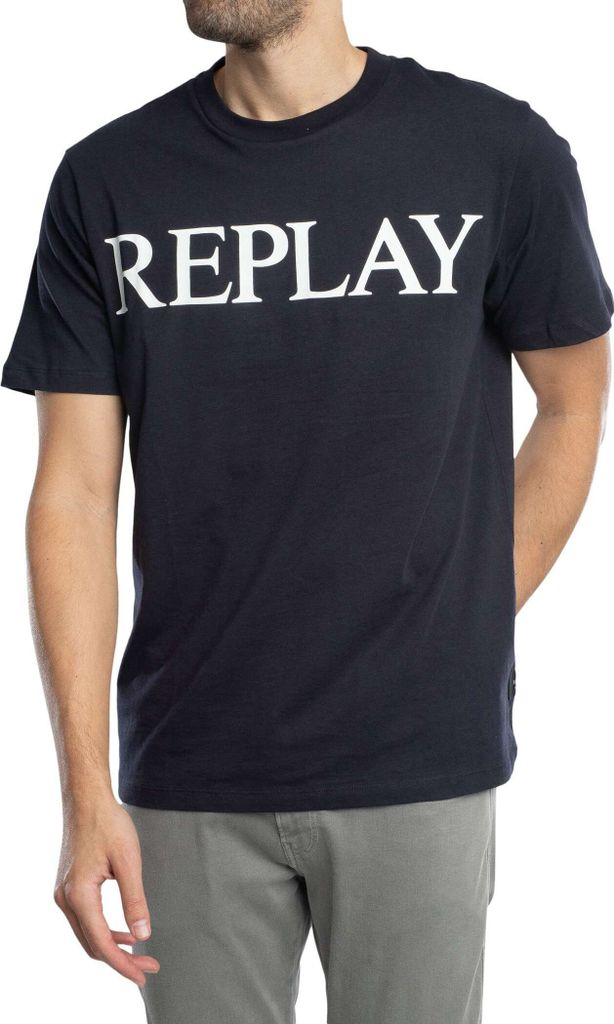 Replay Logo Print Shirt Herren
