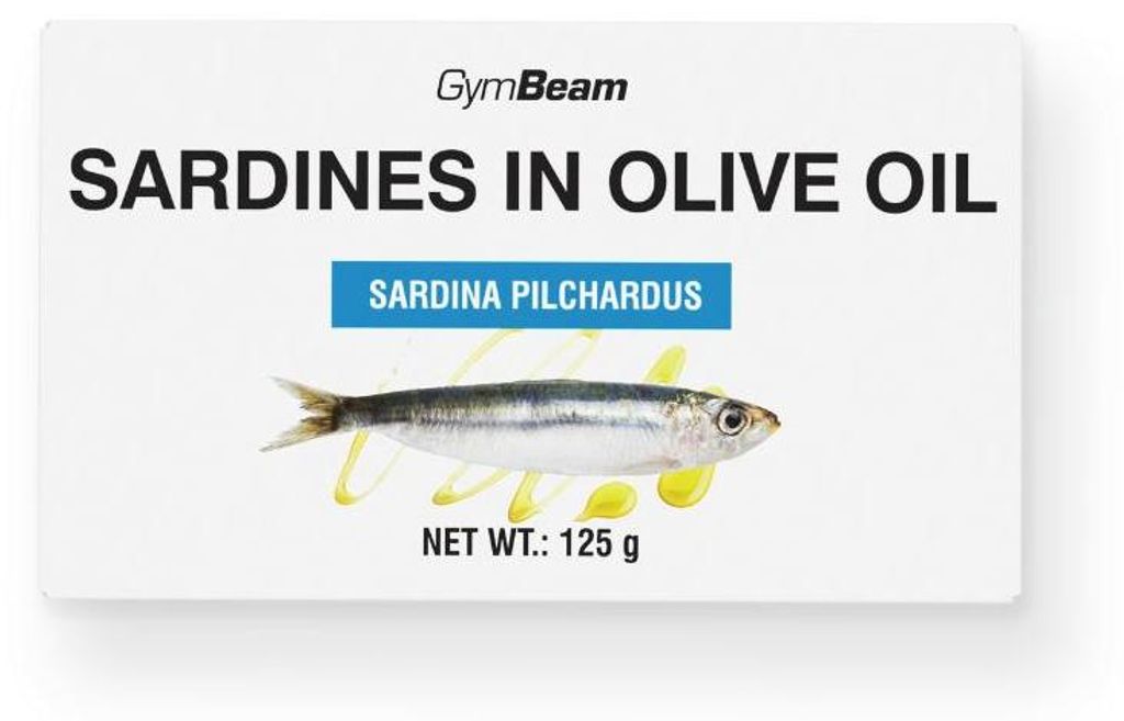 GymBeam - Sardynki w oliwie z oliwek 10 x 125 g Zdjęcie produktu 