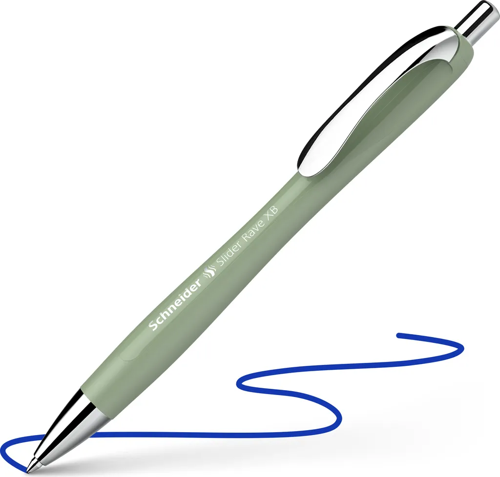 Schneider Slider Rave XB Organic Green: Penna a Sfera Blu Premium