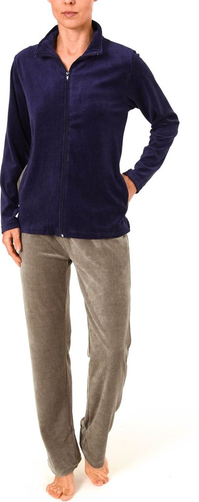 Damen Hausanzug Homewear Nicky Velvet - 57672;navy,44