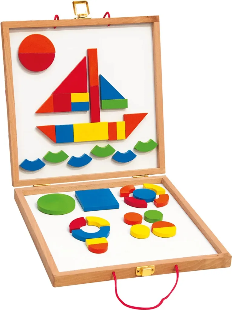 Mallette Créative Magnétique avec Formes Géométriques Colorées - Coffret - 3