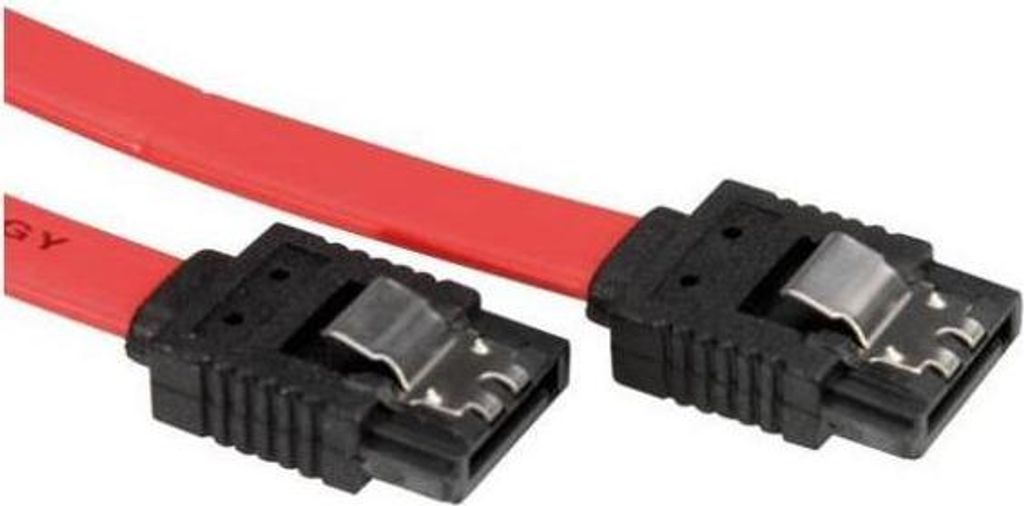 Nilox SATA III Kabel 0.5m 7-polig Stecker/Stecker für Computer Schwarz und Rot