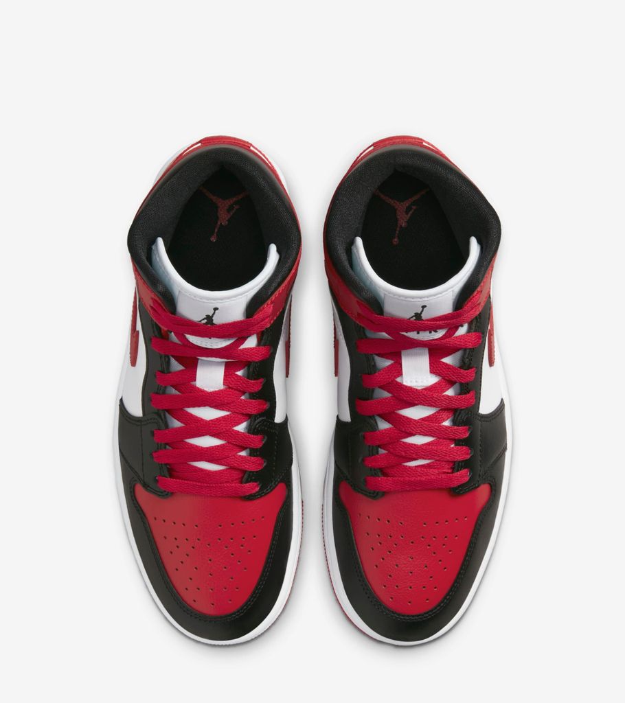 Air Jordan Mid White Bred Toe Tenisky