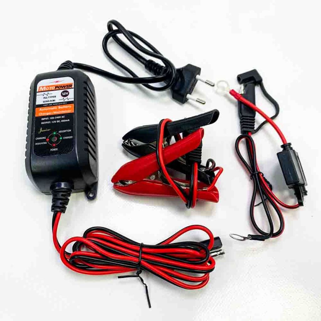 MOTOPOWER MP00205A Caricabatterie automatico da 12V 800mA Immagine del prodotto 