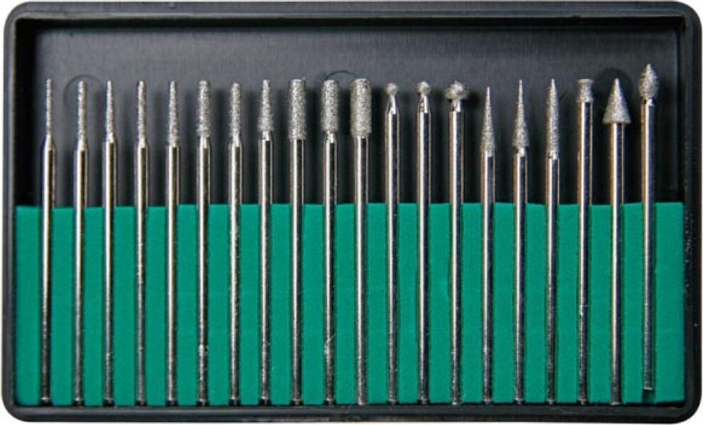 Velleman Diamantfräserset, Zubehörset für multifunktionales Werkzeug, 20-teilig