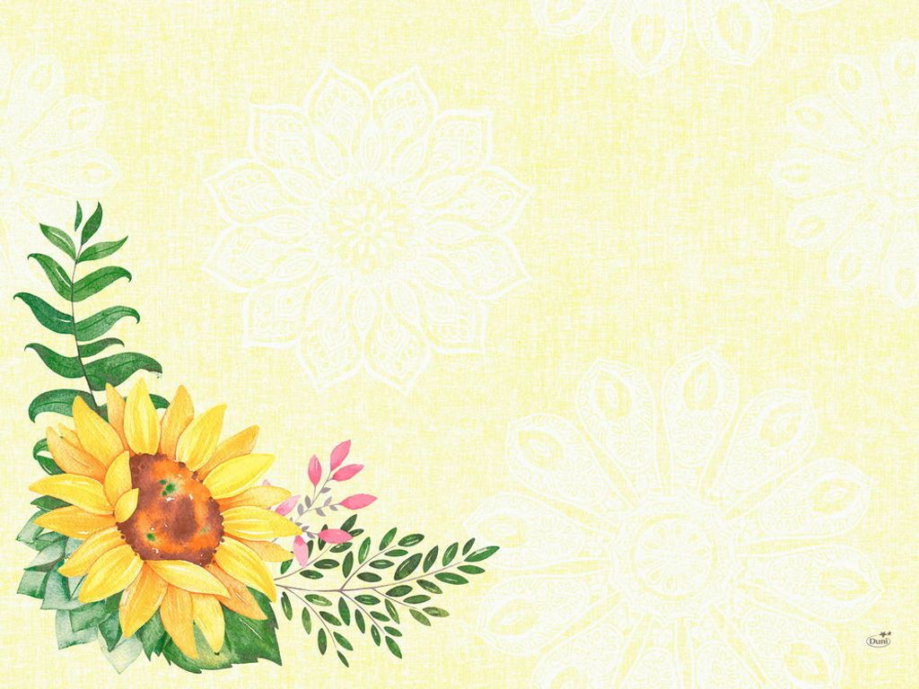 Duni Dunicel Tischsets Sunflower 30x40cm 100 Stück