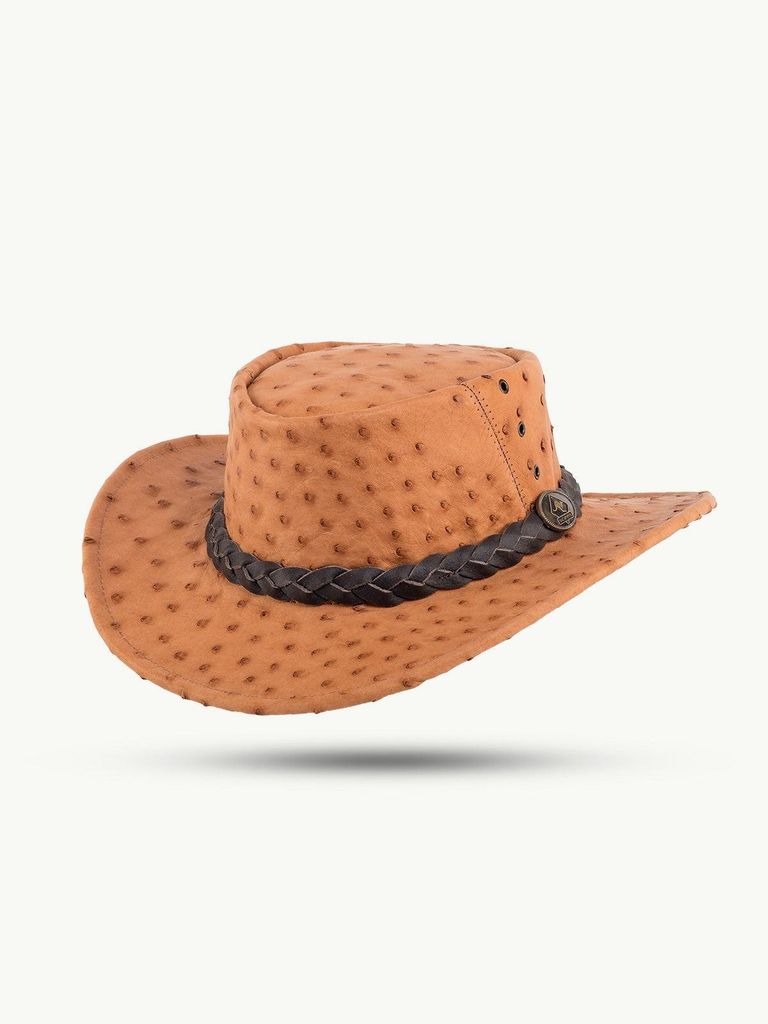Scippis Hut – Ostrich – Einzigartige Hut aus Straußenleder – Langlebig & charaktervoll für einen auffälligen Look