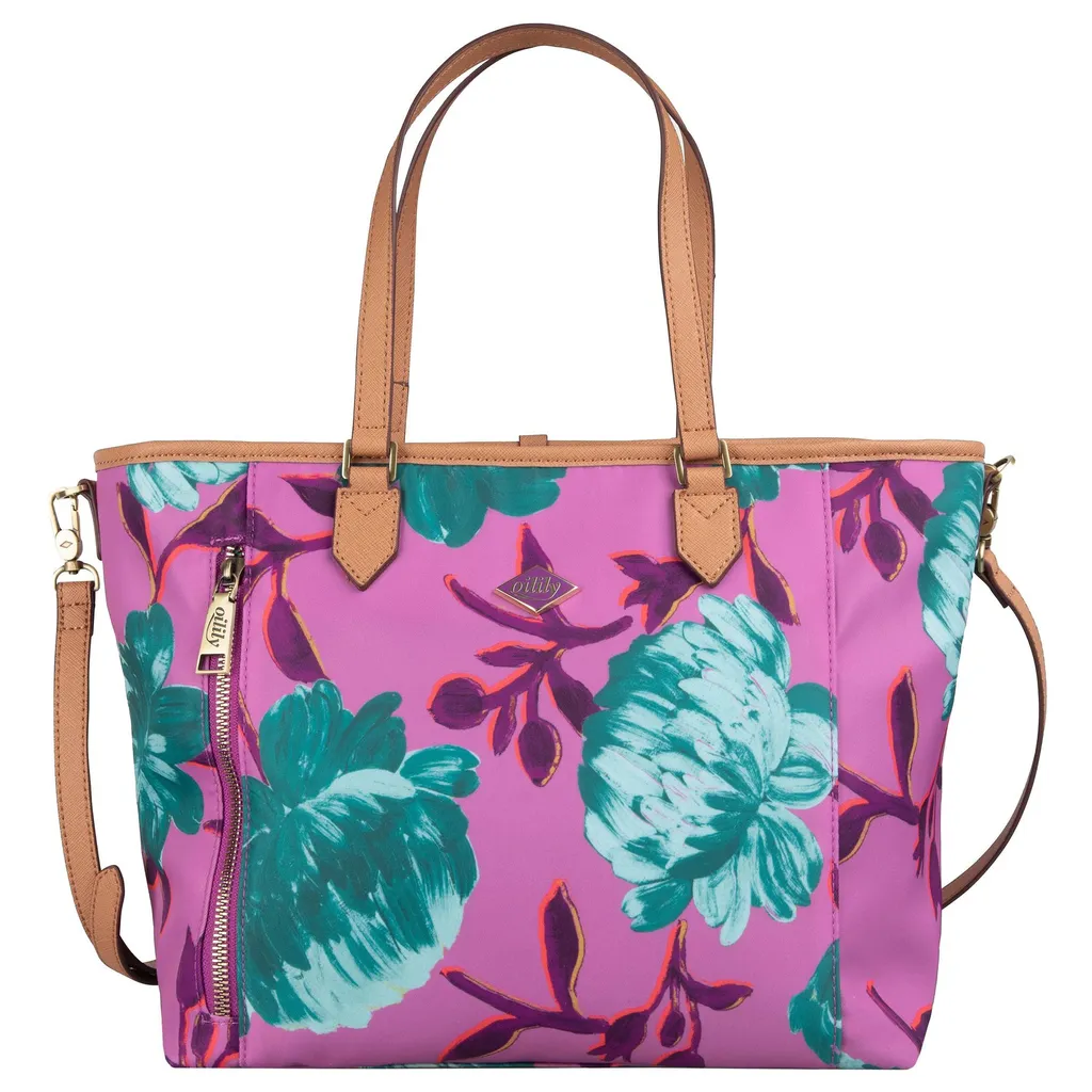 Petit sac à main Oilily Peony floral violet avec bandoulière amovible