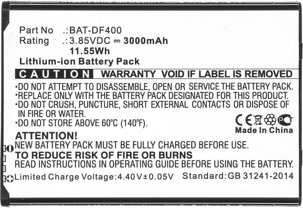 CoreParts Battery for Bluebird Barcode (MBXPOS-BA0453)